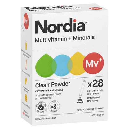 Nordia Multivitamin + Minerals Unflavoured Powder 28 Sachets