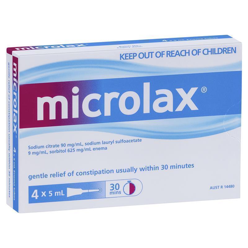 Microlax Enemas 5mL Pack 4