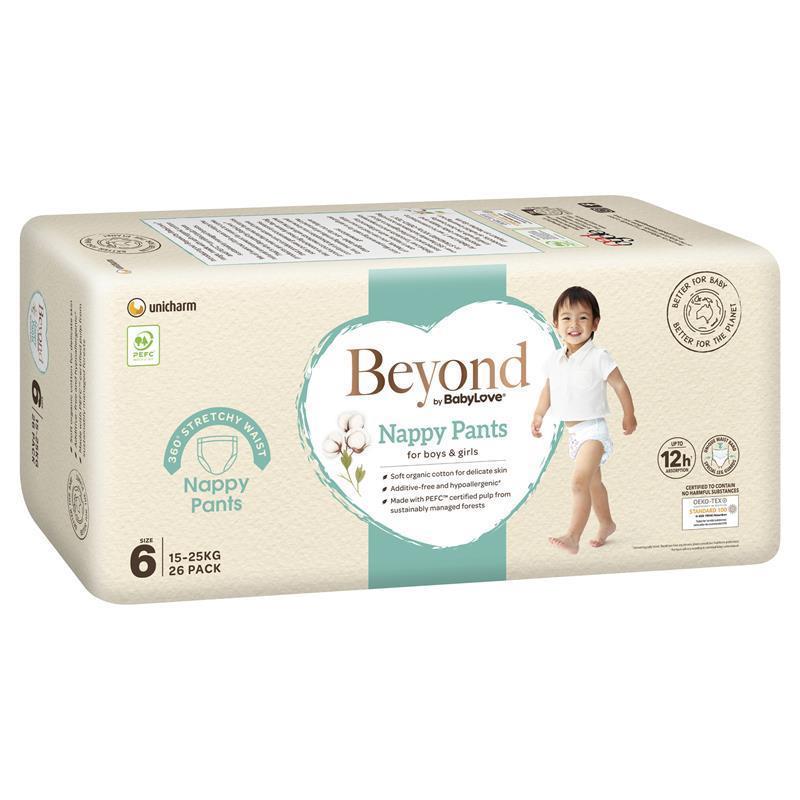 Beyond by BabyLove Nappy Pants Size 6 (15-25kg) 26 Pack
