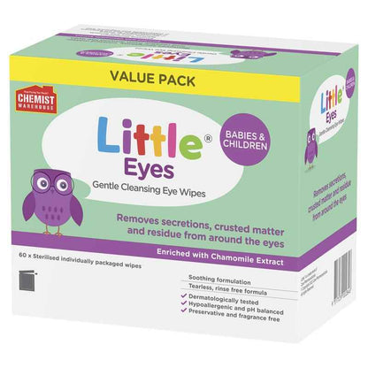 Little Eyes Cleansing Wipes 60 Exclusive Size