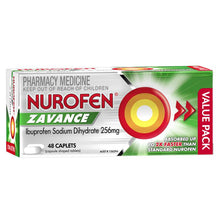 Nurofen Zavance Fast Pain Relief Caplets 256mg Ibuprofen 48 Pack