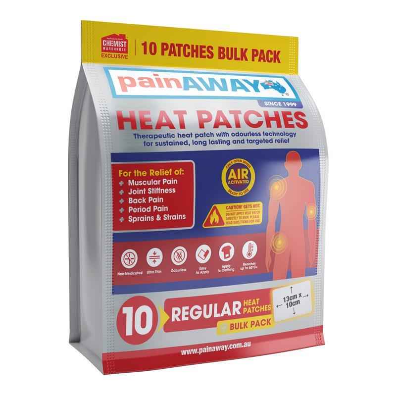 Pain Away Heat Patches Regular 10 Pack Exclusive