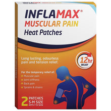 Inflamax Muscular Pain Heat Patches Reg 2 Patches