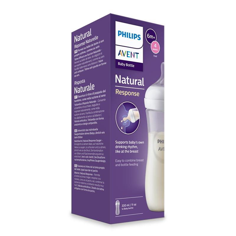 Avent Natural Response Feeding Bottle 330ml