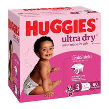 Huggies Ultra Dry Nappies Girls Size 3 (6-11kg) 90 Pack