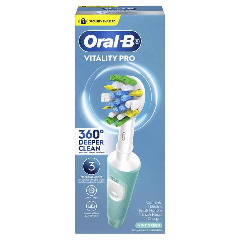Oral B Power Toothbrush Vitality Pro Deeper Clean Mint Green