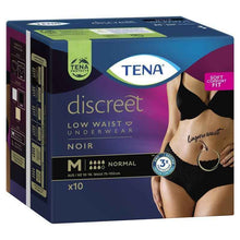 TENA Pants Womens Discreet Black Medium 10 Pack