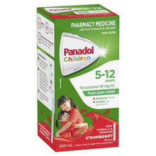 Panadol Children 5-12 Years Suspension Fever & Pain Relief Strawberry Flavour 200ml