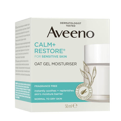 Aveeno Face Calm and Restore Oat Gel Moisturiser 50ml
