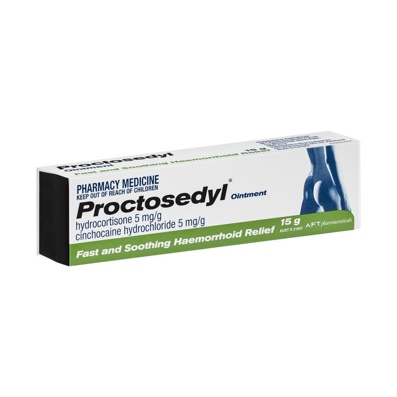Proctosedyl Haemorrhoids Relief Ointment Cream 15g