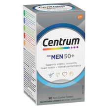 Centrum For Men 50+ Multivitamin 90 Tablets Exclusive Size