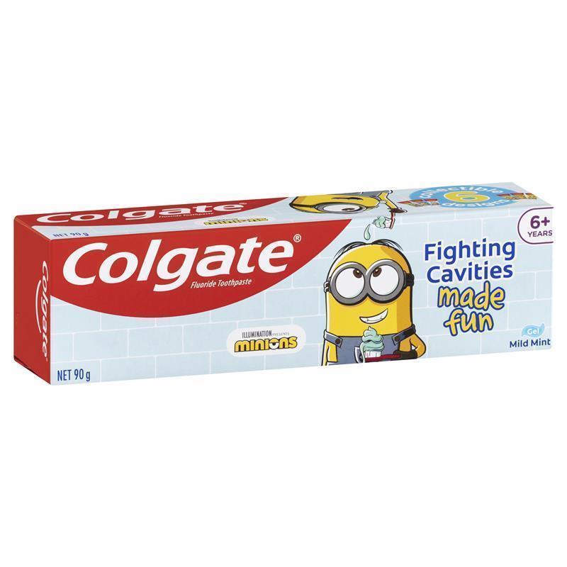 Colgate Toothpaste Kids Minions 6+ Years Mild Mint Gel 90g