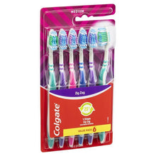 Colgate Zig Zag Deep Interdental Clean Toothbrush Medium Value 6 Pack - GimmeNow