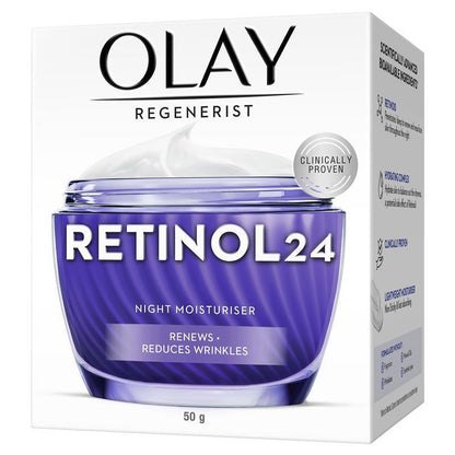 Olay Regenerist Retinol 24 Night Face Cream Moisturiser Fragrance Free 50g - GimmeNow