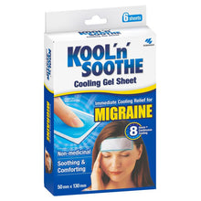 Kool n Soothe Migraine Relief - 6 sheets