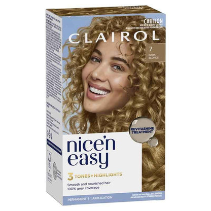 Clairol Nice N Easy 7 Natural Dark Blonde Permanent Hair Colour