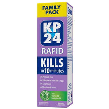 KP24 Rapid 10 Minute Head Lice/Nit Solution 250ml with Comb Family Pack