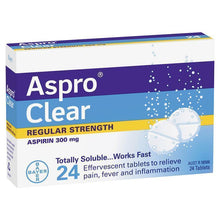 Aspro Clear Pain Relief 24 Soluble Tablets