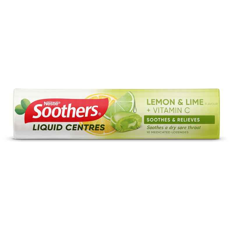 Soothers Liquid Center Lemon & Lime 50g