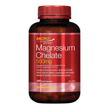 Microgenics Magnesium Chelate 500mg 200 Capsules