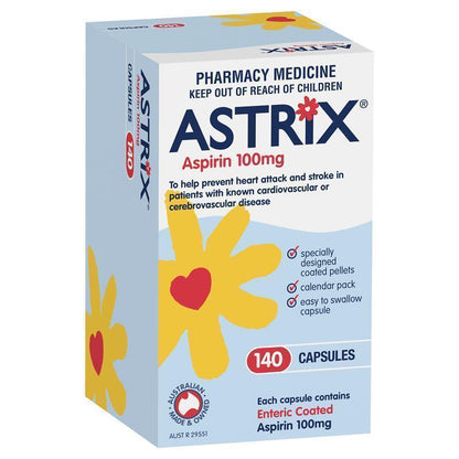 Astrix 100mg 140 Capsules