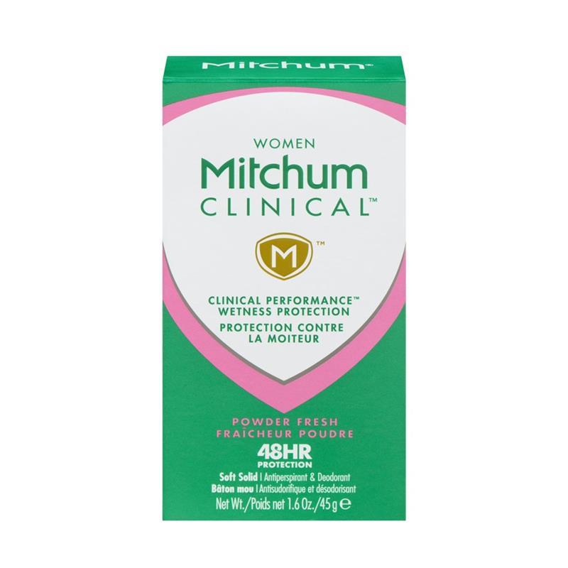 Mitchum for Women Clinical Deodorant Powder Fresh Stick 45g