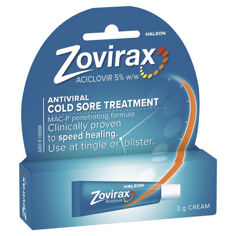 Zovirax Cold Sore Cream Tube 2g