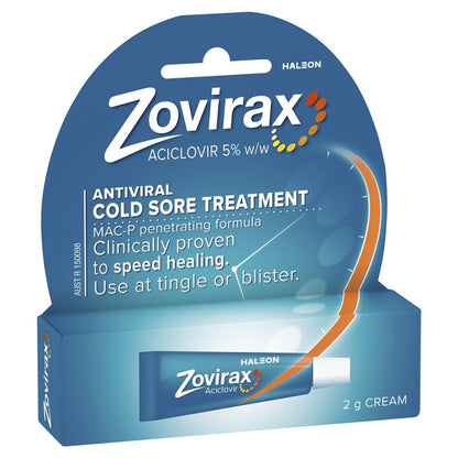 Zovirax Cold Sore Cream Tube 2g