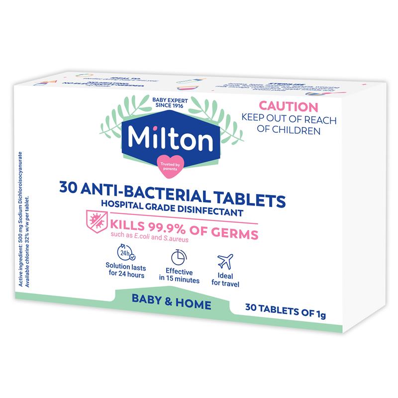 Milton Antibacterial 30 Tablets