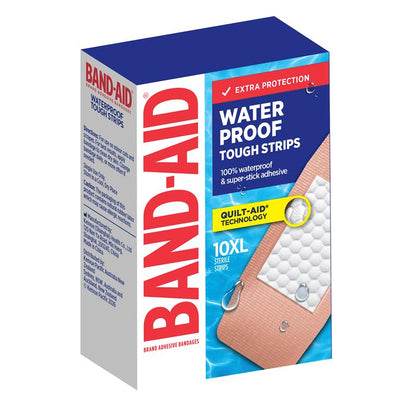 Band-Aid Waterproof Tough Strips Extra Large 10 Pack