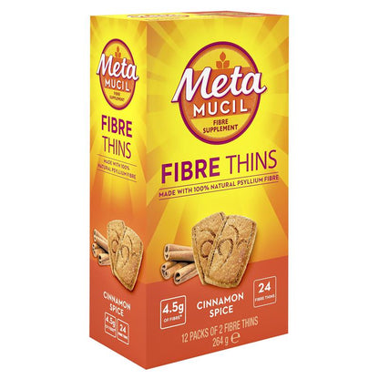 Metamucil Fibre Thins Cinnamon Spice 24 Pack