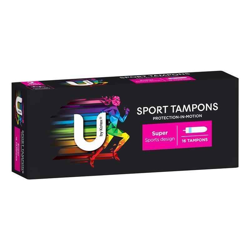 U By Kotex Sport Tampons Super 16 Pack