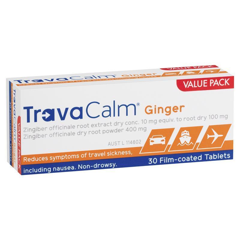 Travacalm Ginger 30 Tablets - GimmeNow