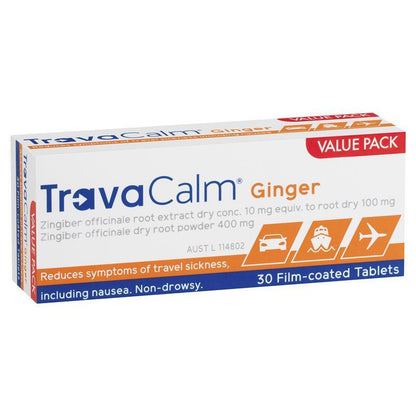Travacalm Ginger 30 Tablets - GimmeNow