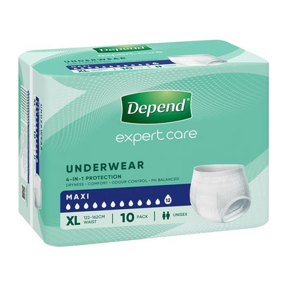 Depend Expert Care Incontinence Underwear Maxi XL 10 Pack