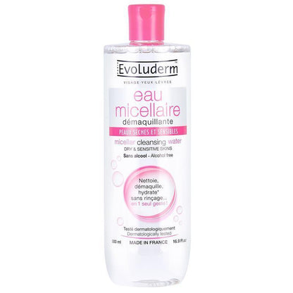 Evoluderm Eau Micellaire Water Dry/Sensitive Skin 500ml