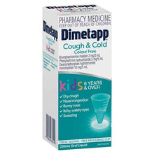 Dimetapp Cough and Cold Colour Free 200mL