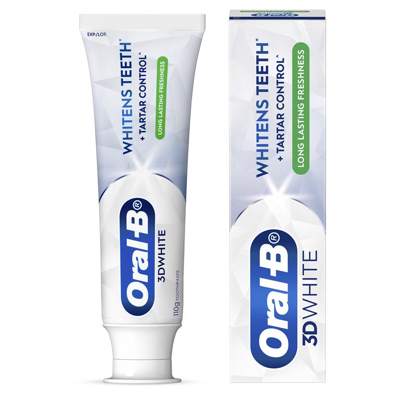Oral B Toothpaste 3D White Long Lasting Freshness 110g - GimmeNow