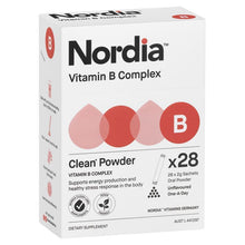 Nordia Vitamin B Complex Unflavoured Powder 28 Sachets - GimmeNow