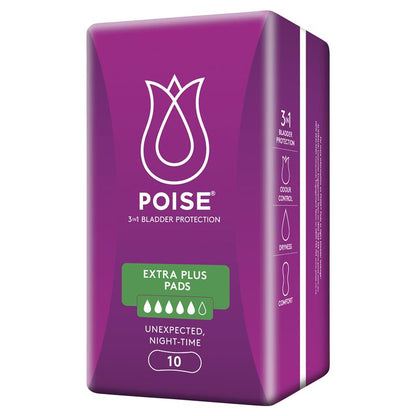 Poise Pads Extra Plus 10 Pack