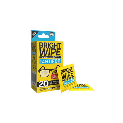 BrightWipe Lens Cleaning Antifog Wipes 20 Pack