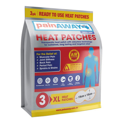 Pain Away Heat Patches XL 3 Pack