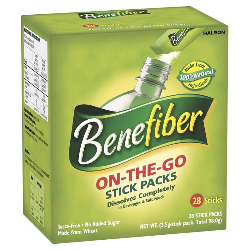 Benefiber Natural Fibre Supplement On-the-Go Stick 28 Pack