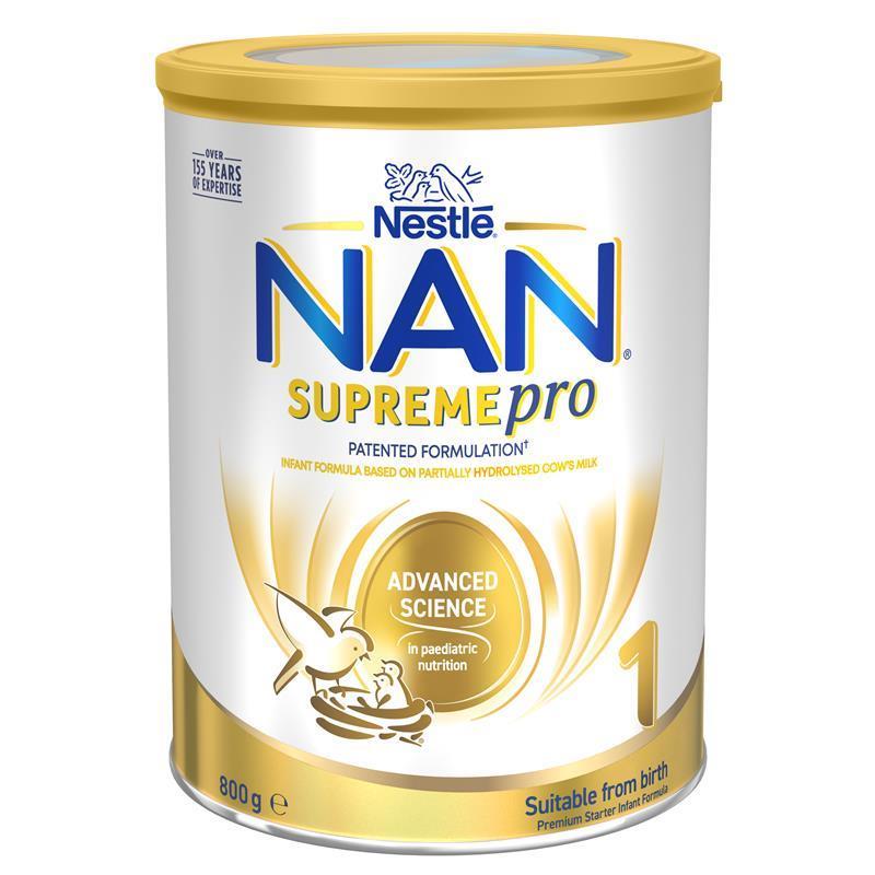 Nestle NAN SUPREMEpro 1 Premium Infant Formula for Newborns Suitable from Birth 800g