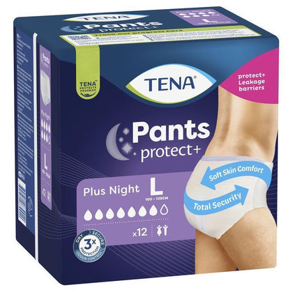 TENA Pants Night Large 12 Pack