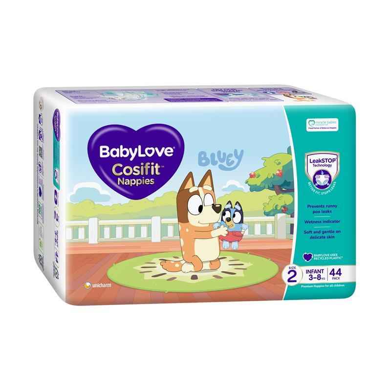BabyLove Cosifit Infant Nappies Size 2 (3-8kg) 44 Pack