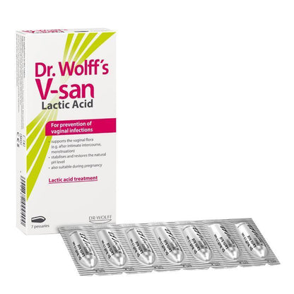 Dr Wolffs V-san Lactic Acid 7 Pessaries