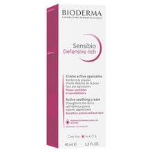Bioderma Sensibio Soothing Defensive Rich Moisturiser for Dry, Sensitive Skin 40ml