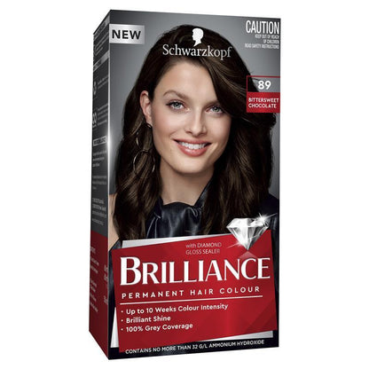 Schwarzkopf Brilliance 89 Bitter Sweet Chocolate New