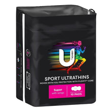 U by Kotex Sport Ultrathins Pads Super 10 Pack